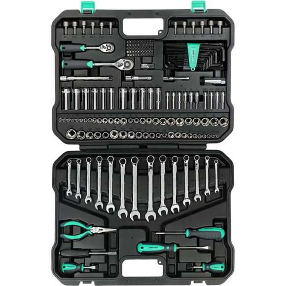 200-Piece All-Purpose Tool Kit and Socket Set with Carrying Case - Picture 1 of 6
